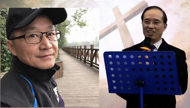 Elder Ding Zhongfu (left) and Pastor Zhou Songlin (right)