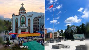 Yazhong Church park demolished